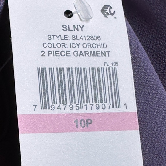 S.L. Fashions Women's Two Piece Knee Length Capelet Jacket Dress Keyhole Necklin - Picture 12 of 12